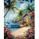 thumbnail image 1 of Kit de pintura por números Possoco Beach Landscape 41x51 cm, 1 of 9