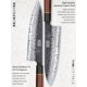 thumbnail image 3 of Juego de cuchillos HOSHANHO de 5 piezas con acero japonés, 3 of 7