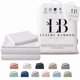 thumbnail image 1 of Juego de sábanas LB Luxury Bamboo Market Queen 4 piezas – blanco, 1 of 9