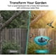thumbnail image 3 of Baño pájaros solar colgante 2026 exterior comedero fauna bomba cuenco, 3 of 8
