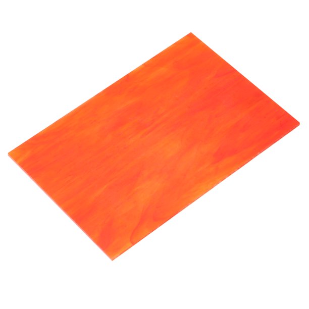 Hoja de Vidrio de Color Uxcell Mosaico Azulejo 7.9" x 5.9" Vidrio de Color Rojo Sandía para Proyectos de Arte DIY