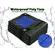 thumbnail image 2 of Lona Impermeable Tarpal 6x8ft 2 Pack Verde Azul HDPE, 2 of 3