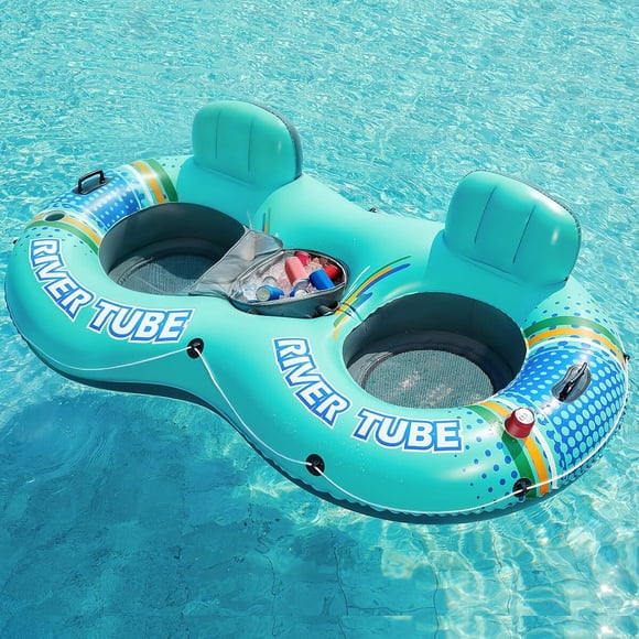Jasonwell Boya Inflable para 2 Personas con Cooler