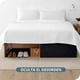 thumbnail image 4 of Faldón Cama 1,5 Plazas Negro Liso Elasticados Premium Casa Nerola, 4 of 9
