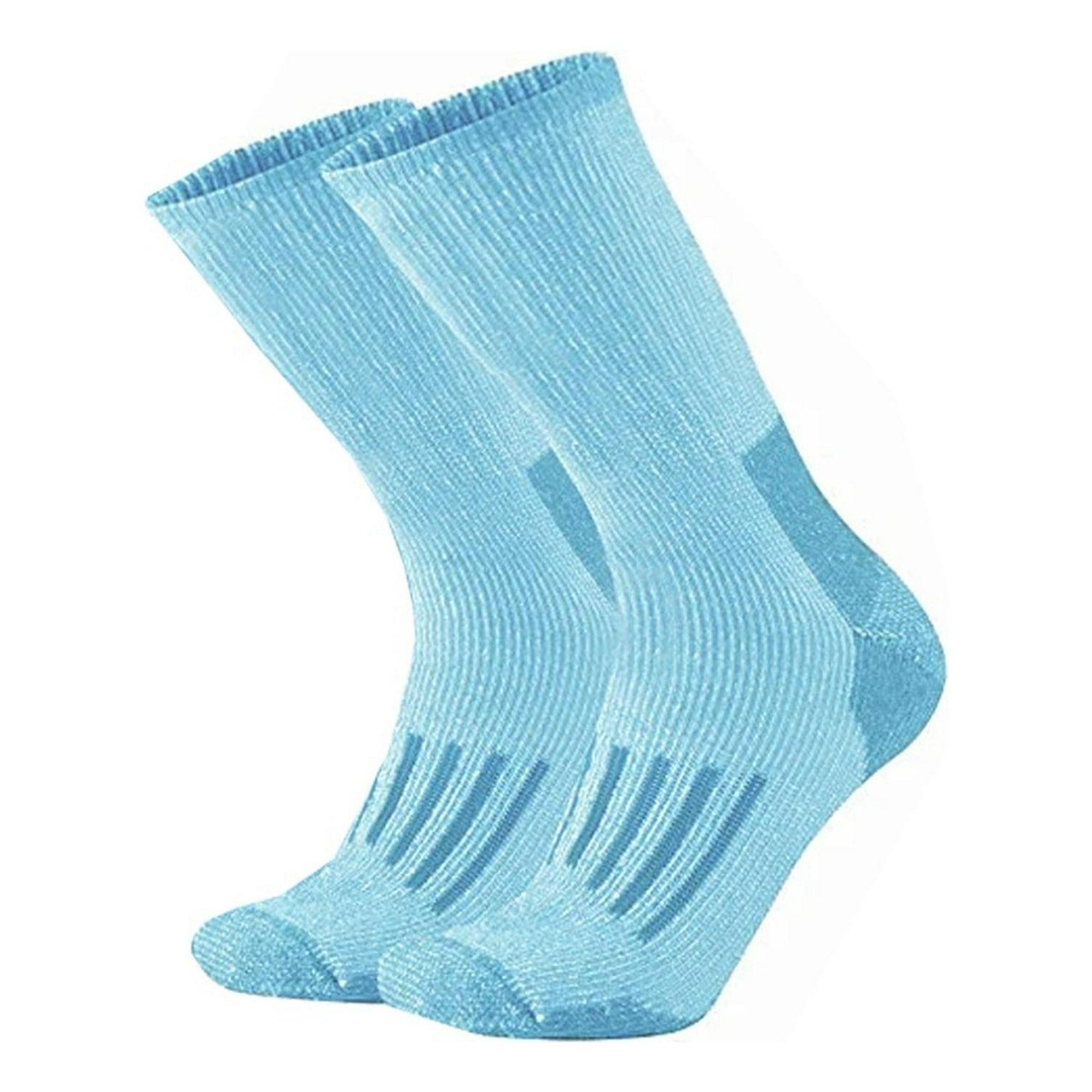 Genérica - Calcetas 80% Lana Oveja Merino Hombre Mujer Frío Invierno Celeste M