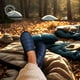 thumbnail image 2 of Pantuflas Térmicas Cloudfit Outdoor Suela WarmPath azul 38-39, 2 of 7