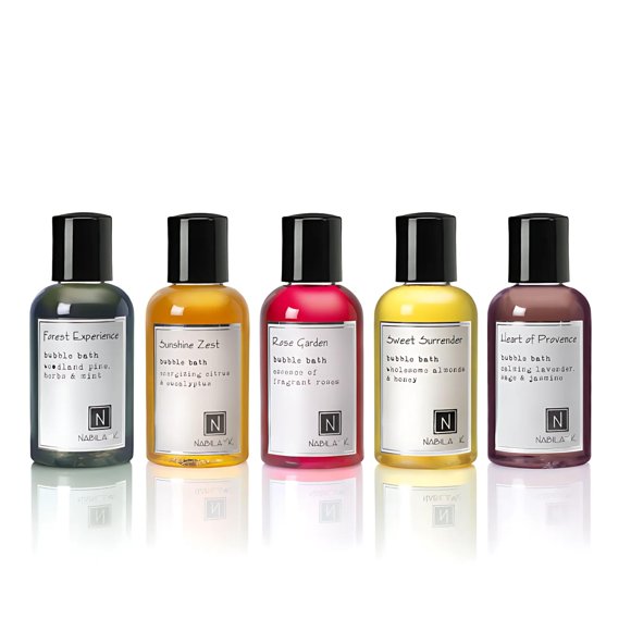 Baño de burbujas Nabila K 5 x 60 ml Aromas surtidos