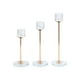 thumbnail image 1 of Pack 3 Porta Vela Candelabro Set 3 Candelabros Vidrio, 1 of 2