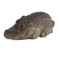Ioensy - Estatua Decorativa De Cocodrilo, Figura Artística Duradera Para Decoración De Patio Y Exteriores