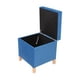 thumbnail image 3 of Pouf Baúl Rucato Azul Felpa 46x46x50 cm, 3 of 3