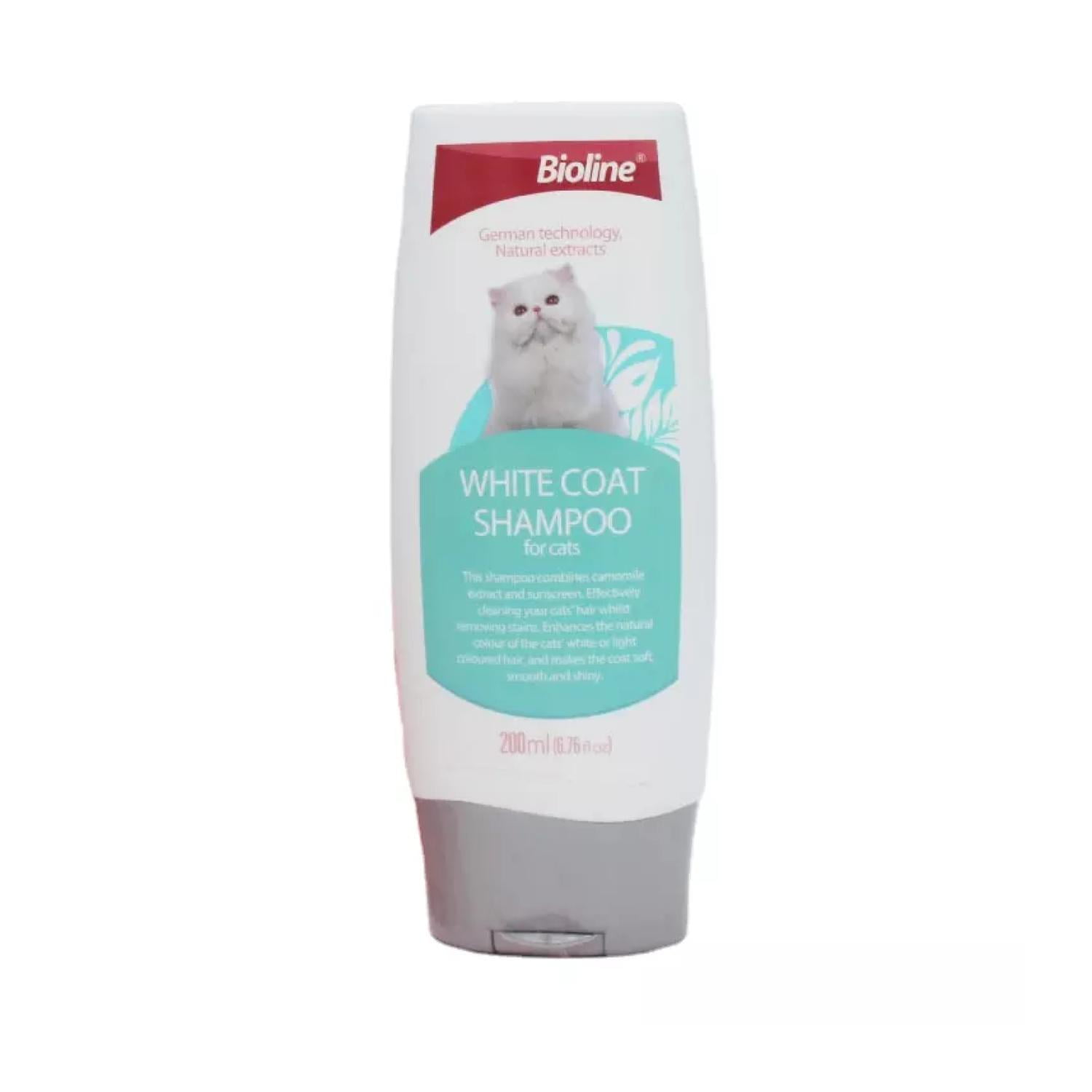 Total Click - Shampoo Para Gatos Con Pelaje Blanco 200ml Bioline