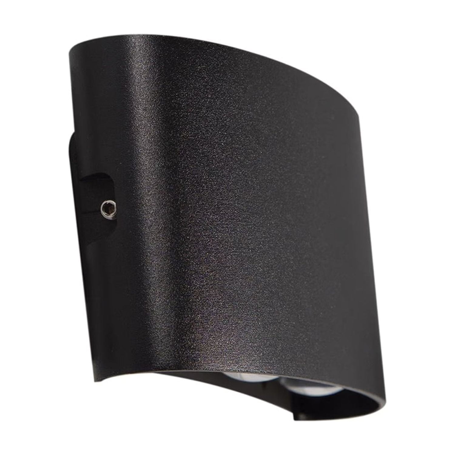 Hb Importaciones - Apliqué De Pared Led Doble 4w Cálido Negro