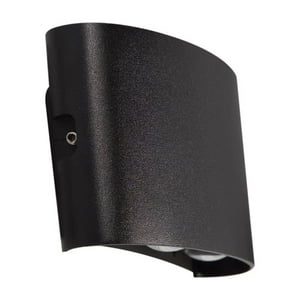 Hb Importaciones - Apliqué De Pared Led Doble 4W Cálido Negro