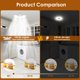 thumbnail image 5 of Luz LED de Garaje YWD 60W Deformable 6000LM E26/E27, 5 of 7