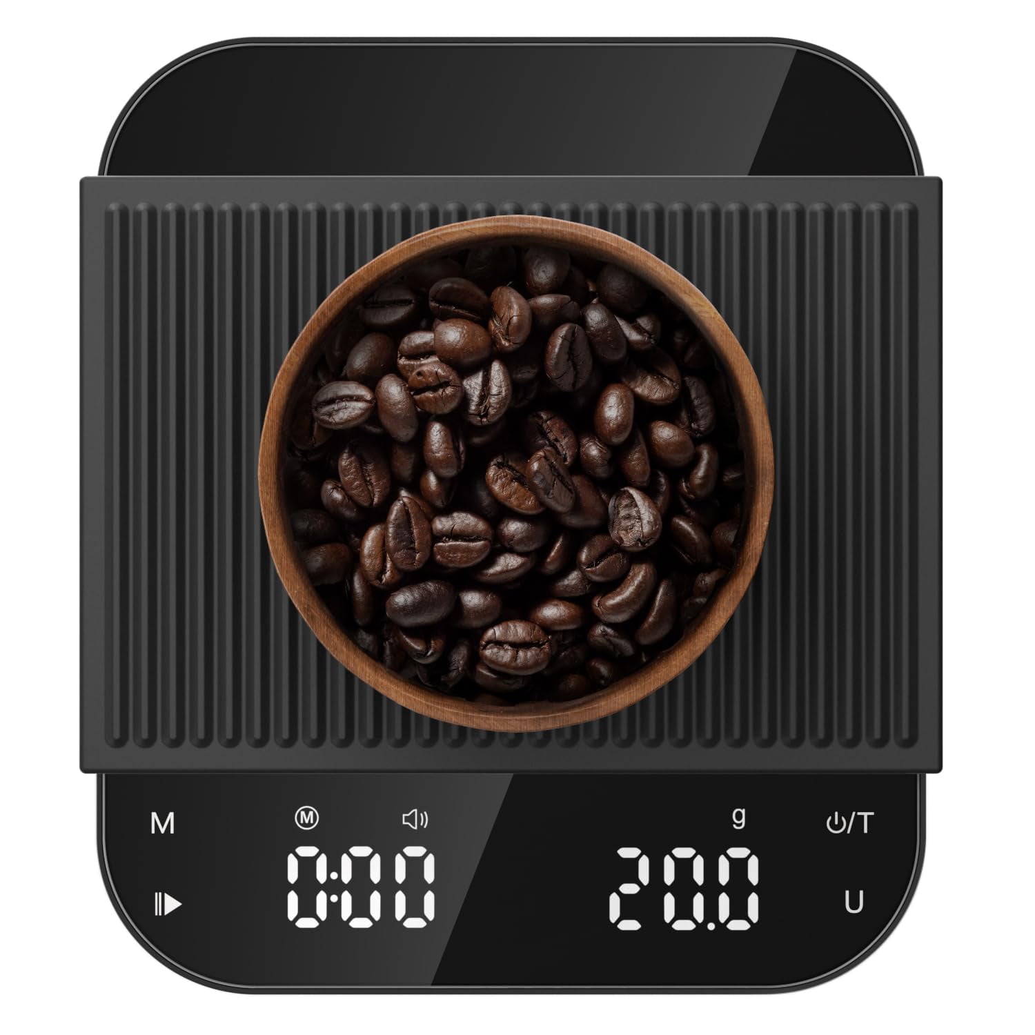 Báscula De Café Ultrean De 3 Kg/0,1 G Recargable Con Temporizador Lcd