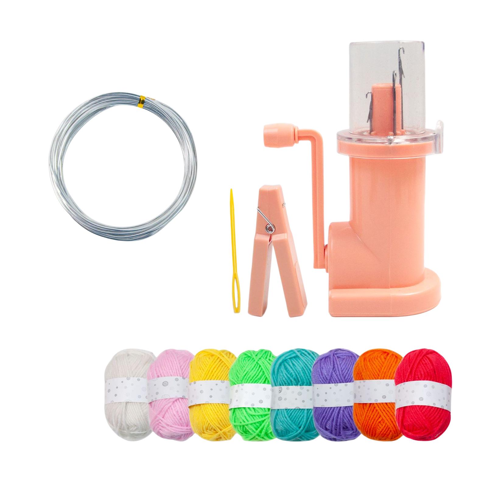 Bothyi - Juego De Herramientas De Parcheo De Reparación De Máquina De Tejer Manual Para Costura Artesanal Diy Rosa