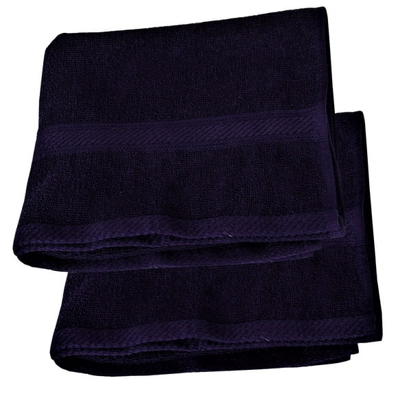 Set 2 Toallas Florentino 100% Algodon Azul Marino