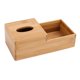 thumbnail image 3 of Caja De Pa?uelos De Bambú, Soporte Resistente Para Caja De Pa?uelos, Mesita De Noche, Encimera, Oficina, 3 of 5