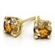 thumbnail image 1 of Aros Paris Jewelry 24k Yellow Gold 2 Ct Created Citrine Round Stud, 1 of 3