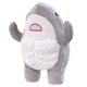 thumbnail image 1 of Peluche Tiburón Musculoso NCAIUNAE 35 cm Gris - Almohada, 1 of 7