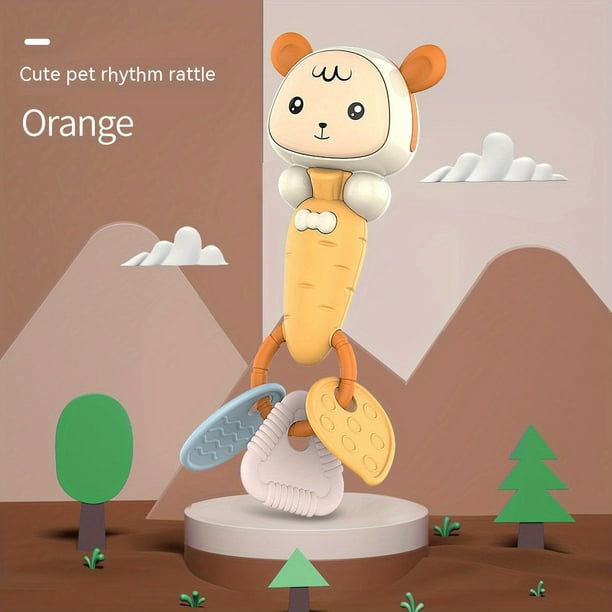 Ringing Bell To Soothe ,Baby Molars Stick For Kids,Baby Gum Toy Hand Grab Ringing Bell