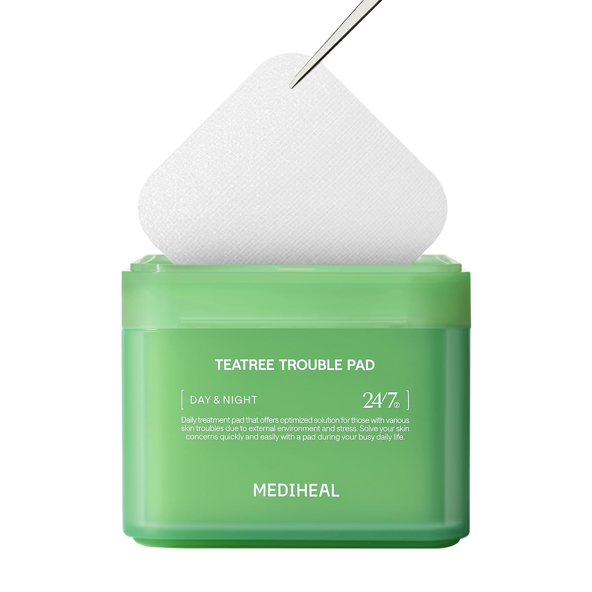 Almohadillas Tónicas Faciales Mediheal Teatree Trouble Con Árbol De Té, 100 Almohadillas