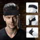 thumbnail image 2 of Cinta para la cabeza que absorbe el sudor, diadema con lazo, banda para el pelo para hombres, mujeres, niños y niñas, banda para el sudor ninja atlética, bandana pirata para tenis y entrenamiento., 2 of 5