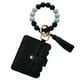 thumbnail image 1 of Pulsera llavero billetera, llavero de silicona con cuentas, llavero con borla y tarjetero para mujer, 1 of 5