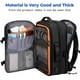 thumbnail image 2 of Mochila de viaje Rcrirth Carry On 40L para aviones negra, 2 of 3
