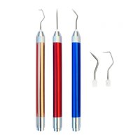 Magideal - Herramienta De Deshierbe De Vinilo, 5 Cabezales, Agarre Cómodo, Herramienta De Deshierbe Led Multifunción Ligera, Portátil Para Manualidades Diy, Cama