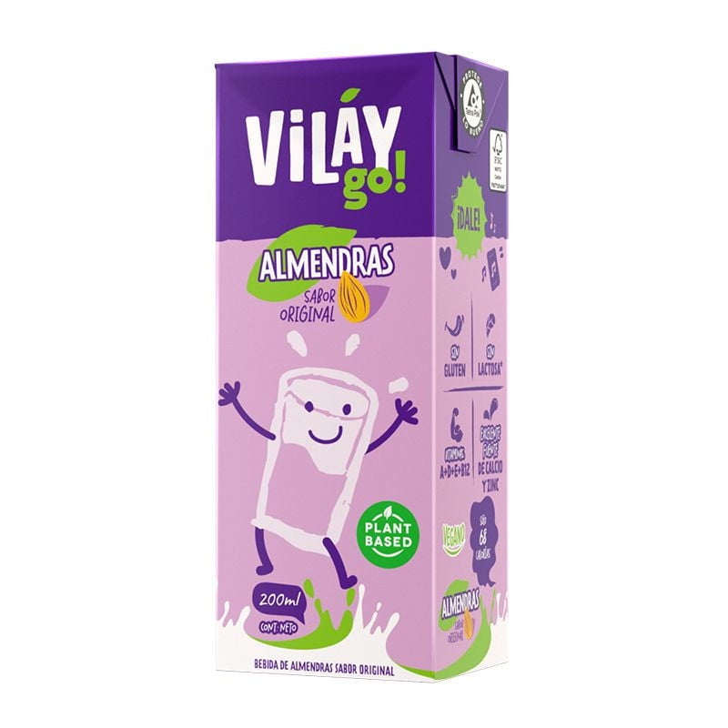 Bebida De Almendras Sabor Original 200 ml Vilay