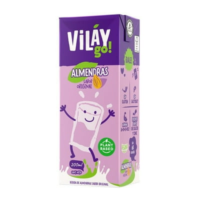 Bebida De Almendras Sabor Original 200 Ml Vilay