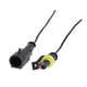 thumbnail image 3 of Coche HID Enchufe De Cable Eléctrico Con 14AWG Cable Clips De Mazo De Cables 1pin-Negro, 3 of 5