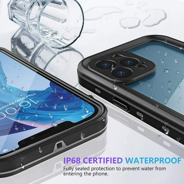 Yidai-Silu Funda Impermeable IPhone 15 Pro MAX [Certificación IP54, Protección De 360 Grados] Carcasa Resistente Antigolpes Militar Antipolvos Case Para IPhone 15 Pro MAX 6,7" - Rojo