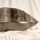 thumbnail image 3 of REGALWOVEN Paquete de 2 Fundas de Almohada de Peluche a Rayas Serie de Lujo Suaves y Esponjosas Fundas de Cojín Modernas para Sofá Sala de Estar Coche Marrón 18" x 18", 3 of 6