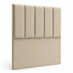 thumbnail image 1 of Respaldo de cama 1.5 plaza tubular felpa Beige, 1 of 2