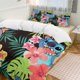 thumbnail image 2 of Stitch Palm Leaf 3 Pieces Duvet Cover Set Full Size Super Soft Fade Resistant Microfiber, 2 of 4