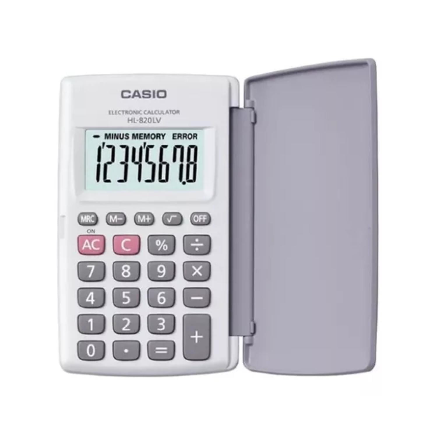 Calculadora De Bolsillo 8 Digitos Blanco Hl-820lv-we Casio