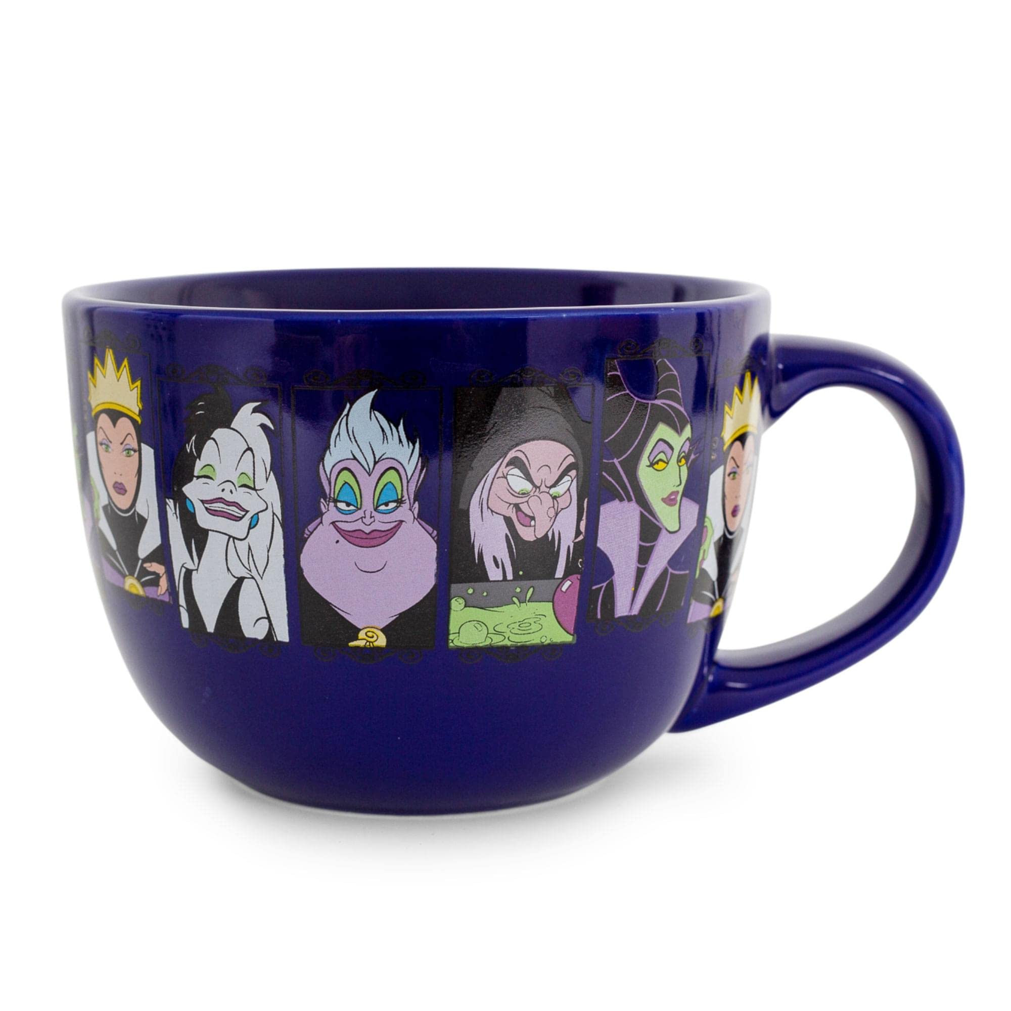 Taza De Sopa Disney Villains, Paneles De Cerámica Para Primeros Planos, 710 Ml