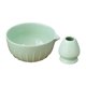 thumbnail image 2 of Cuenco Japonés Matcha Y Soporte Para Batidor, Accesorios De Té De Regalo Para Polvo Matcha, Verde Claro, 2 of 5