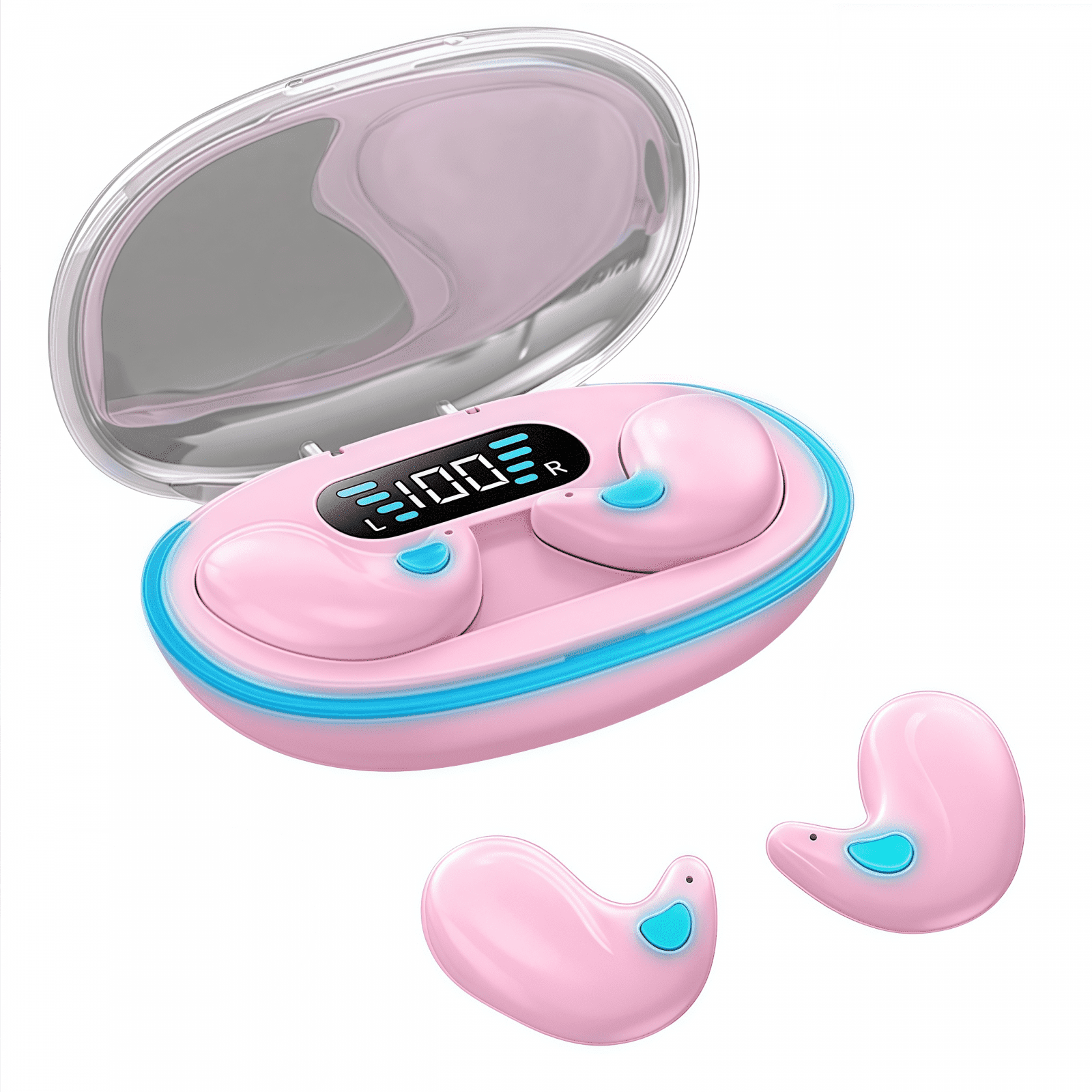 Aaronmei Auriculares Bluetooth Tws X55 Rosa