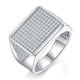 thumbnail image 1 of Anillos de Hip Hop con Moissanita para Hombre, Anillos de Plata Esterlina S925 con Diamantes Pavé, Color D/ E VVS1, Anillos Meñique de Moissanita, 1 of 7