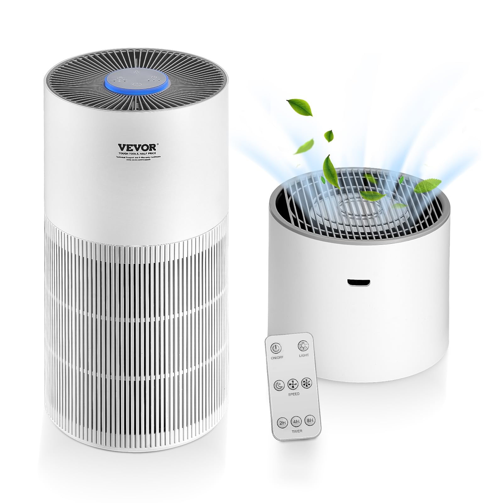 Purificador De Aire Con Humidificador Vevor 2 En 1, Filtro True Hepa 11