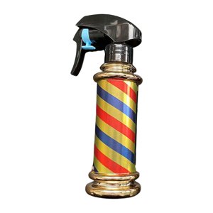 Ioensy - Botella De Spray De Peluquero Multifuncional Rayas Retro Para Salón Barber Studio Golden