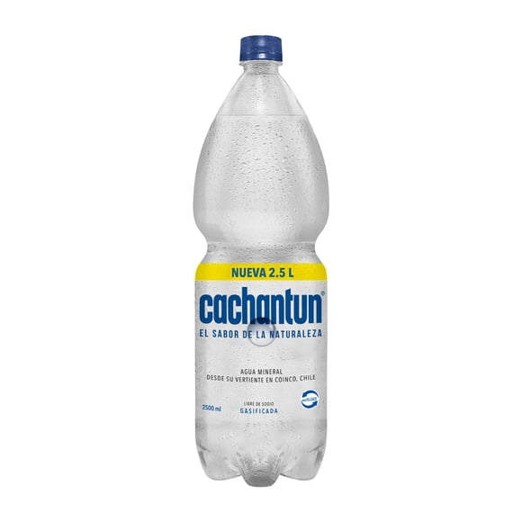 Agua Mineral Con Gas Botella, 2,5 L