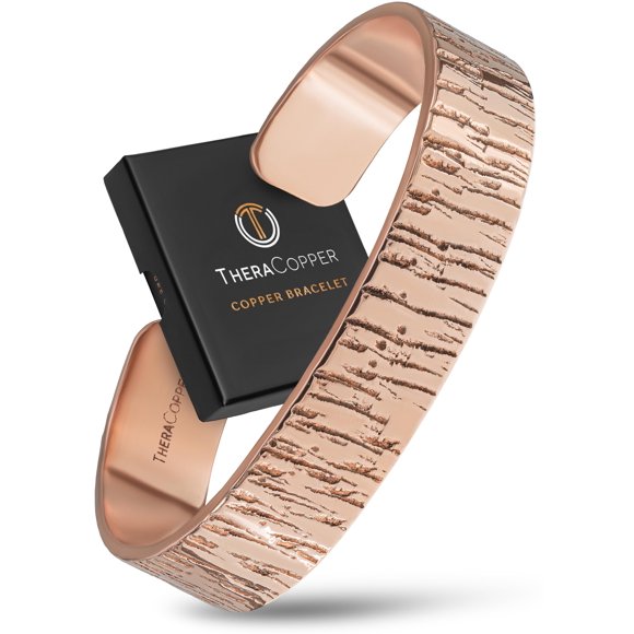 Pulsera TheraCopper de Cobre Puro estilo Madera