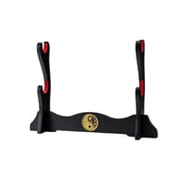 Magideal - Soporte De Exhibición De De Escritorio, Estante De Exhibición De , Decoración De Mesa De Madera Acolchada De Terciopelo, Soporte De Espad 2 Niveles