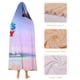 thumbnail image 4 of Sr Bean Manta Capa Con Capucha Anti bolitas Manta De Lana Ártica Suave Manta Portátil De Felpa Ligera Y Lujosa Poncho Para Siesta En Casa Y Oficina 100*130cm, 4 of 6