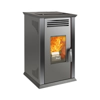 Calefactor A Pellet Amesti Italy 8100 Plus Negro Satinado