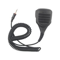 Magideal - Micrófono De Altavoz, Cable En Espiral Compacto Resistente Al Agua Ip54 Piezas De Repuesto Portátiles, Micrófono De Altavoz De Hombro Para Radio